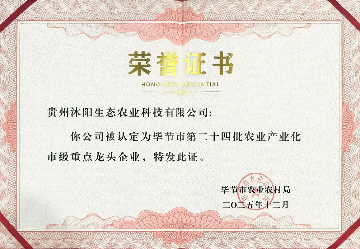 毕节市级重点龙头企业